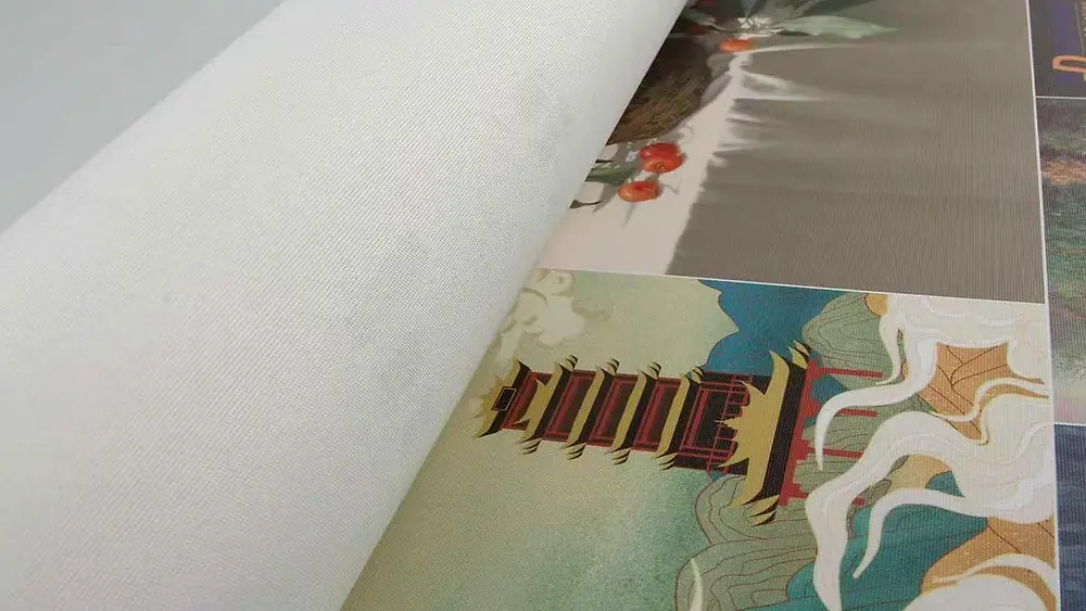 تفصيل مقرب لنسيج قماش الكانفس الأبيض المطفي